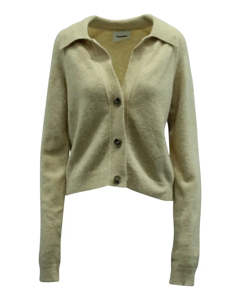 Nanushka Cade Cropped-Cardigan - Nude Nude
