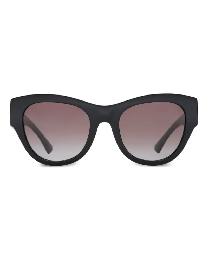 Burberry Runde Knight Sonnenbrille - Schwarz Schwarz