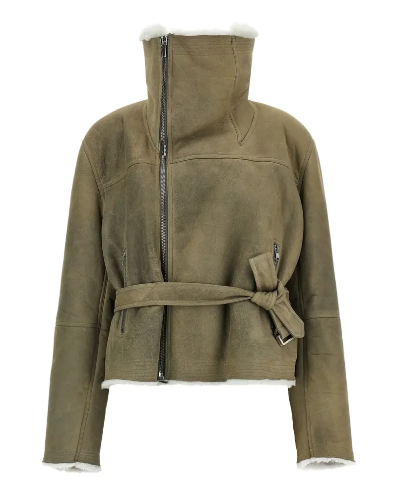 Rick Owens Flight shearling jacket - Braun Braun