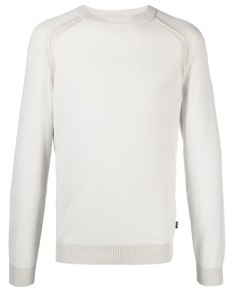 HUGO BOSS Pullover mit rundem Ausschnitt - Nude Nude
