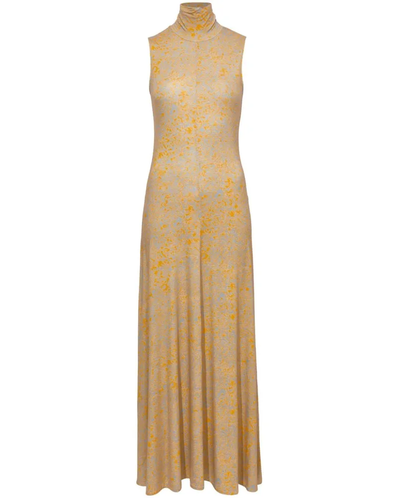 Proenza Schouler Kleid mit abstraktem Print - Gelb Gelb