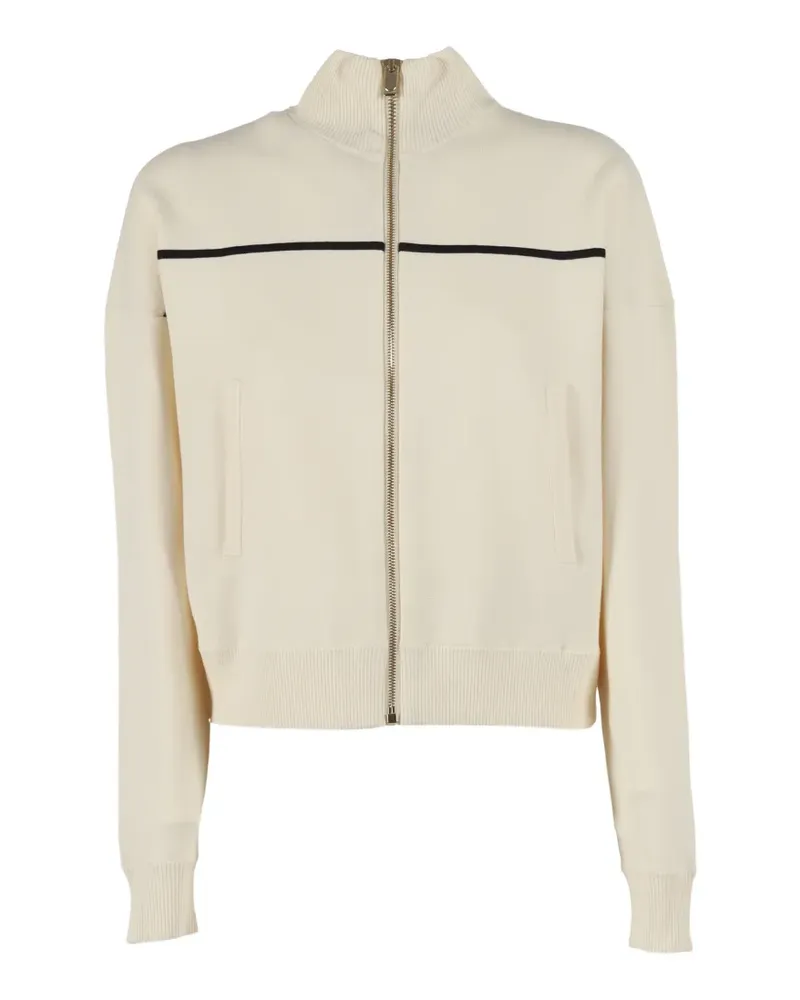 Max Mara Vampata stripe zip cardigan - Nude Nude
