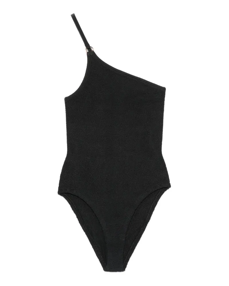 Hunza G Clara one-shoulder swimsuit - Schwarz Schwarz