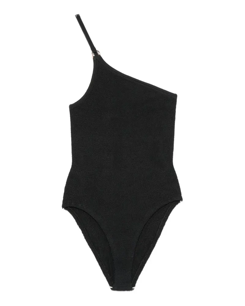Hunza G Clara one-shoulder swimsuit - Schwarz Schwarz