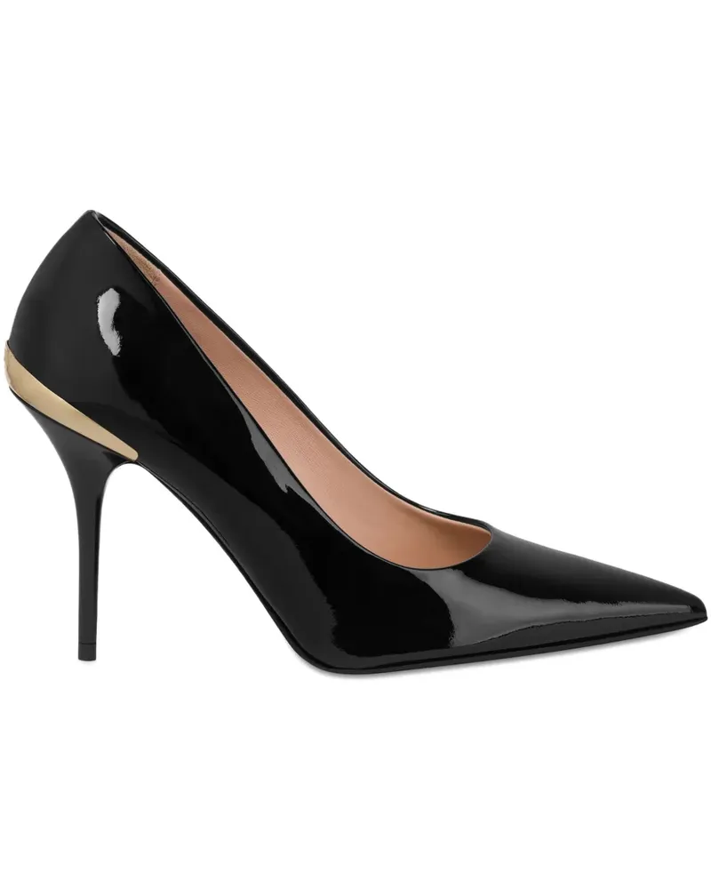 Moschino Stiletto-Pumps aus Lackleder - Schwarz Schwarz