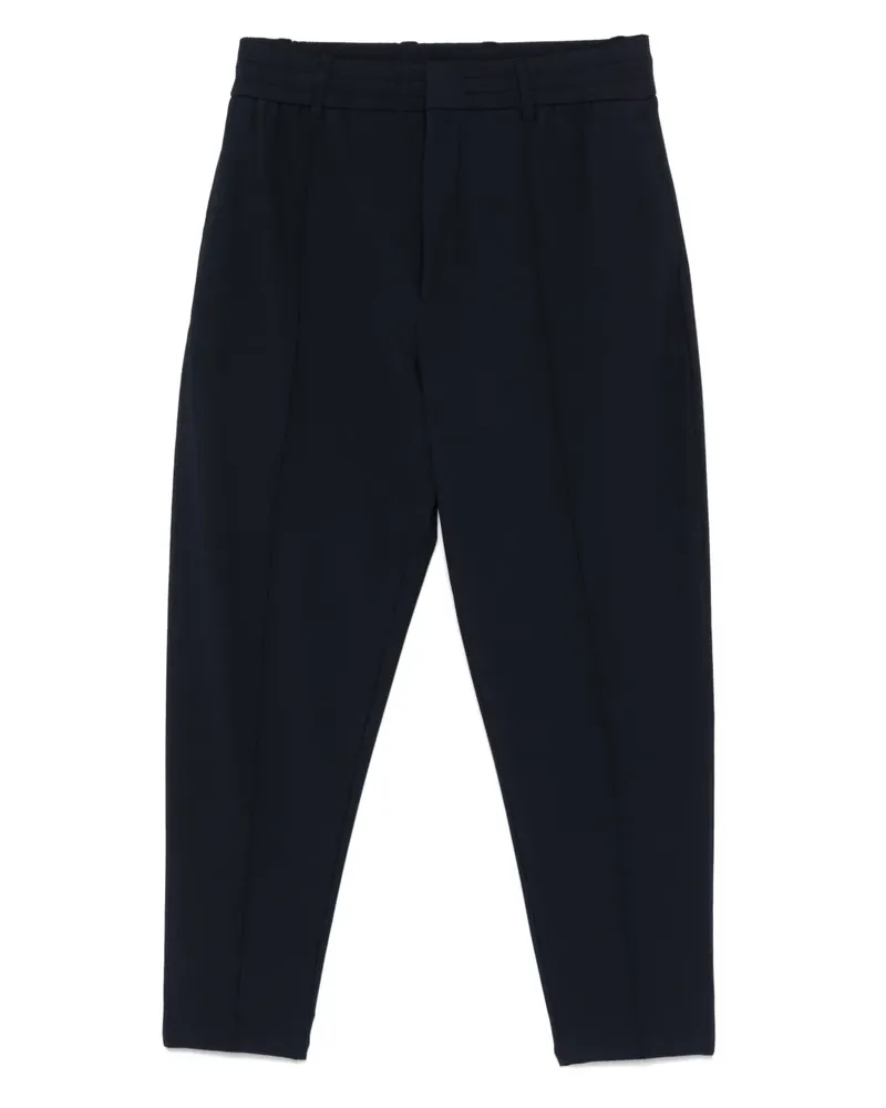 Emporio Armani Gerippte Hose - Blau Blau