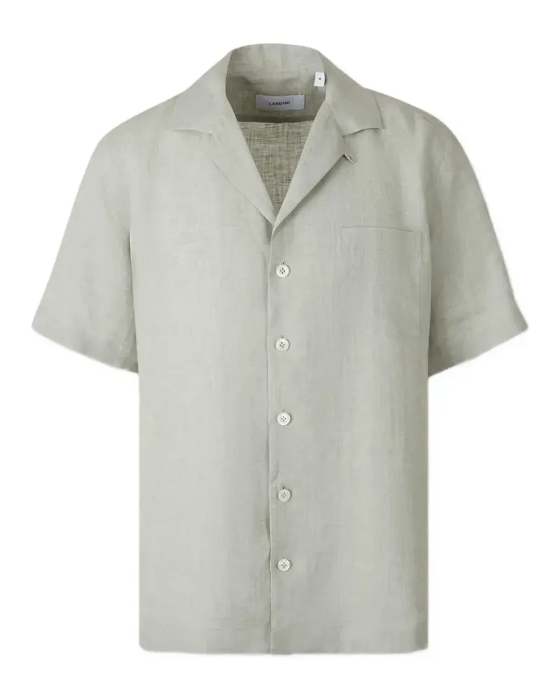 LARDINI chest-pocket short-sleeves shirt - Grau Grau