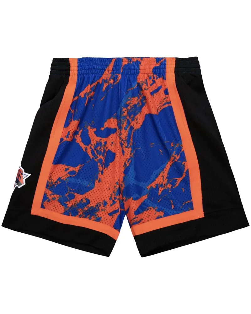 Mitchell & Ness NY Knicks 1996 Team Marble Basketball-Shorts - Blau Blau