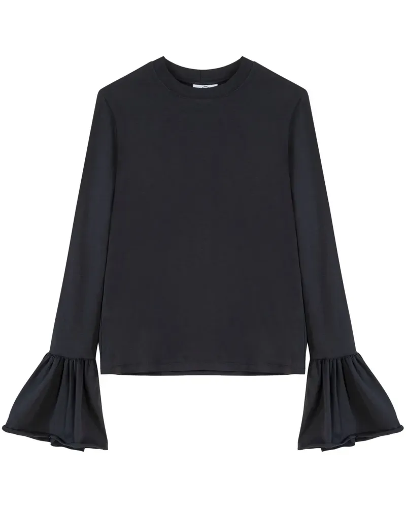 SLEEPER Klassisches Langarmshirt - Schwarz Schwarz