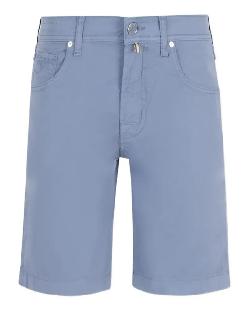 Jacob Cohën logo-patch five-pocket shorts - Blau Blau