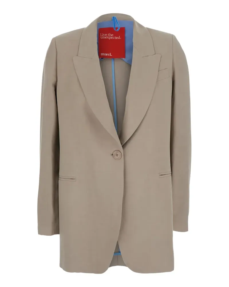 ..,merci single-breasted blazer - Nude Nude