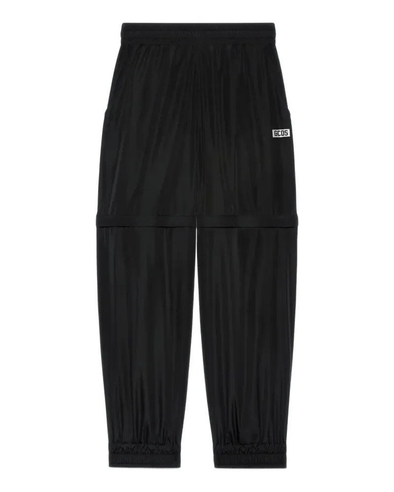 GCDS Jogginghose mit Kontrasteinsätzen - Schwarz Schwarz