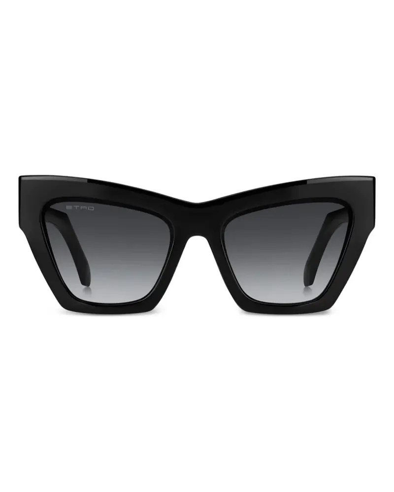 Etro Sonnenbrille mit Cat-Eye-Gestell - Schwarz Schwarz