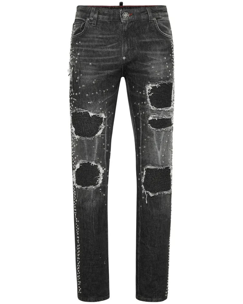 Philipp Plein Rock Star Jeans - Grau Grau
