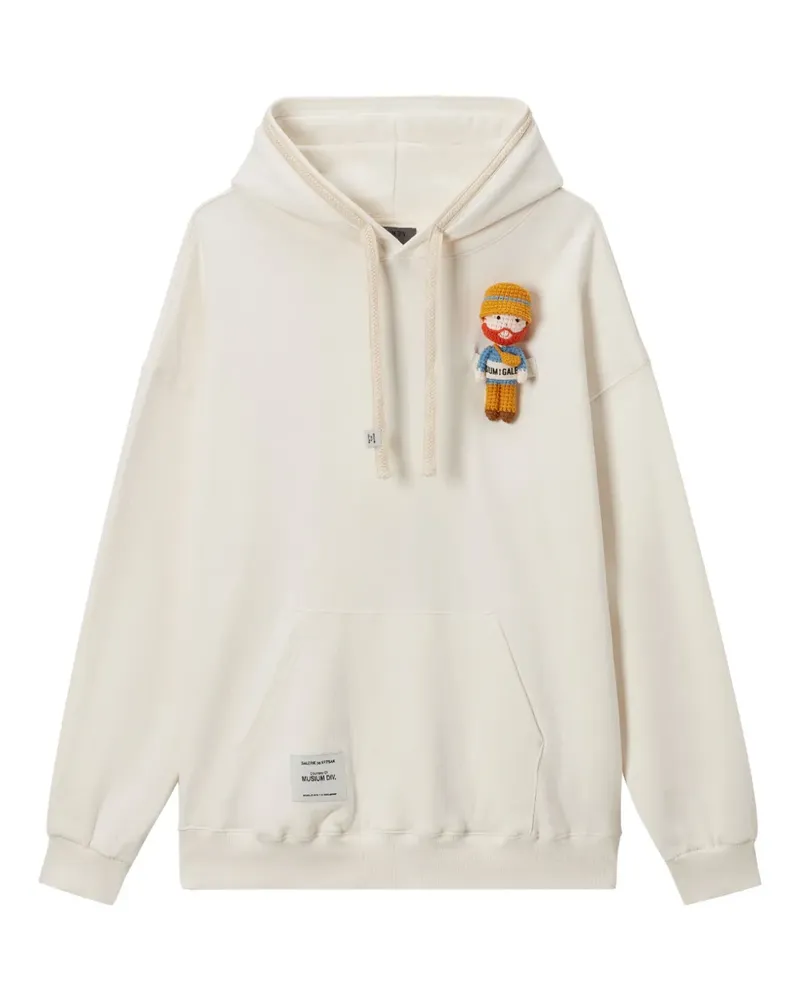 Musium Div. Hoodie mit gehäkelter Figur - Nude Nude