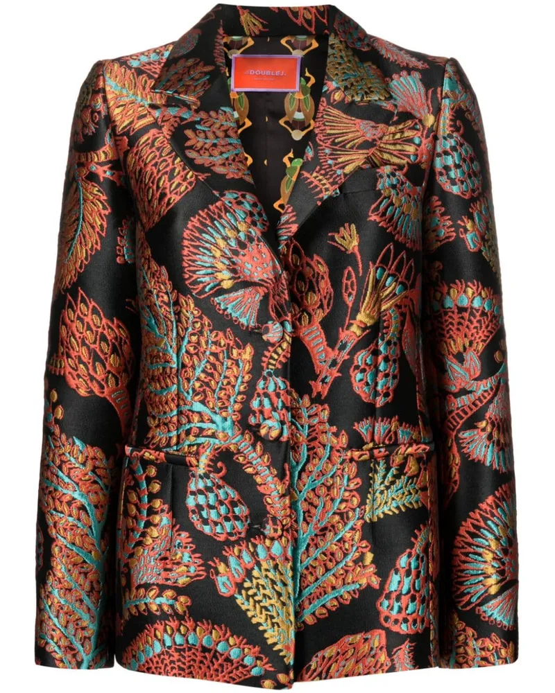 La DoubleJ Blazer mit grafischem Print - Schwarz Schwarz
