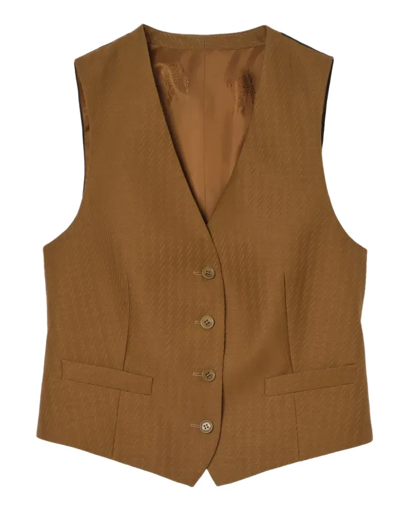 Burberry wool mohair waistcoat - Braun Braun