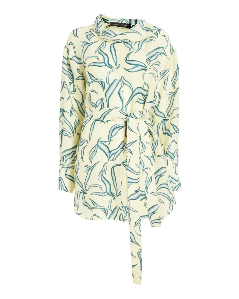 Proenza Schouler Lalia Minikleid mit Blattprint - Nude Nude