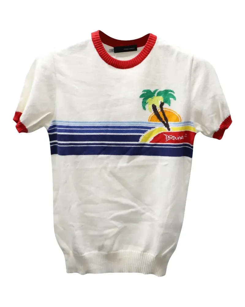 Dsquared2 logo-detail T-shirt - Weiß Weiß