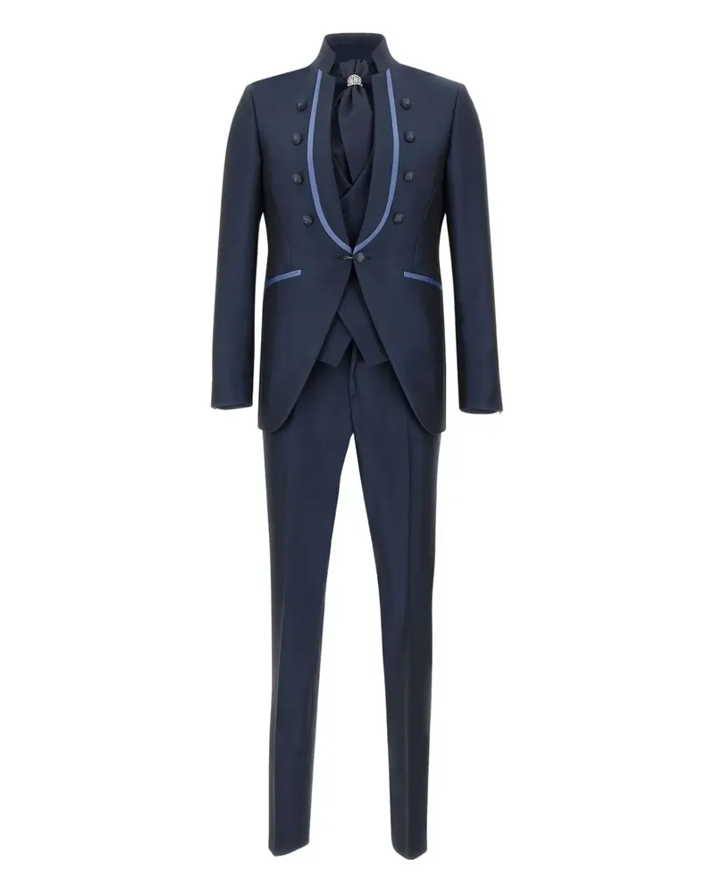 Carlo Pignatelli Einreihiger Anzug - Blau Blau
