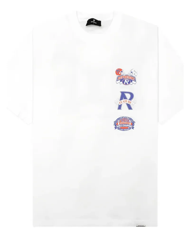 REPRESENT x Feature grafisches T-Shirt mit Logo - Weiß Weiß