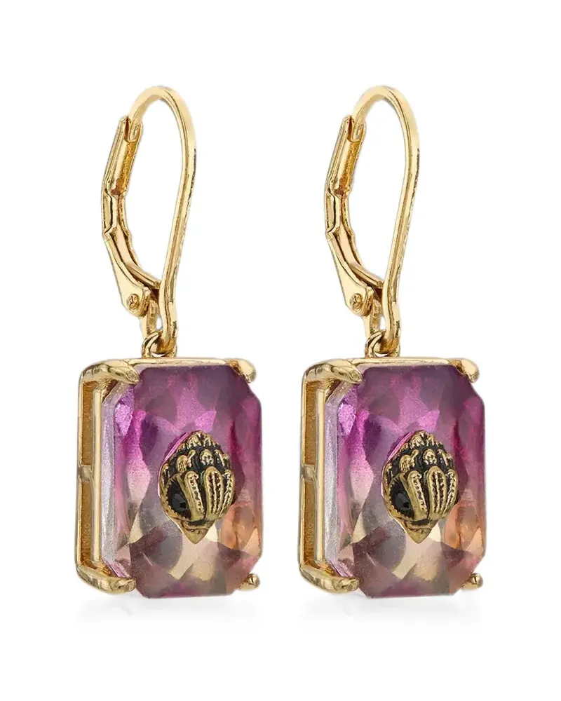 Kurt Geiger Eagle-embellishment crystal-embellished earrings - Gold Gold