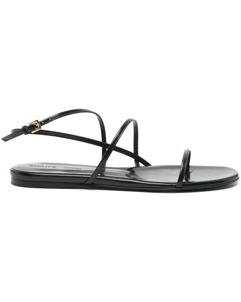 KHAITE Loop Sandalen - Schwarz Schwarz