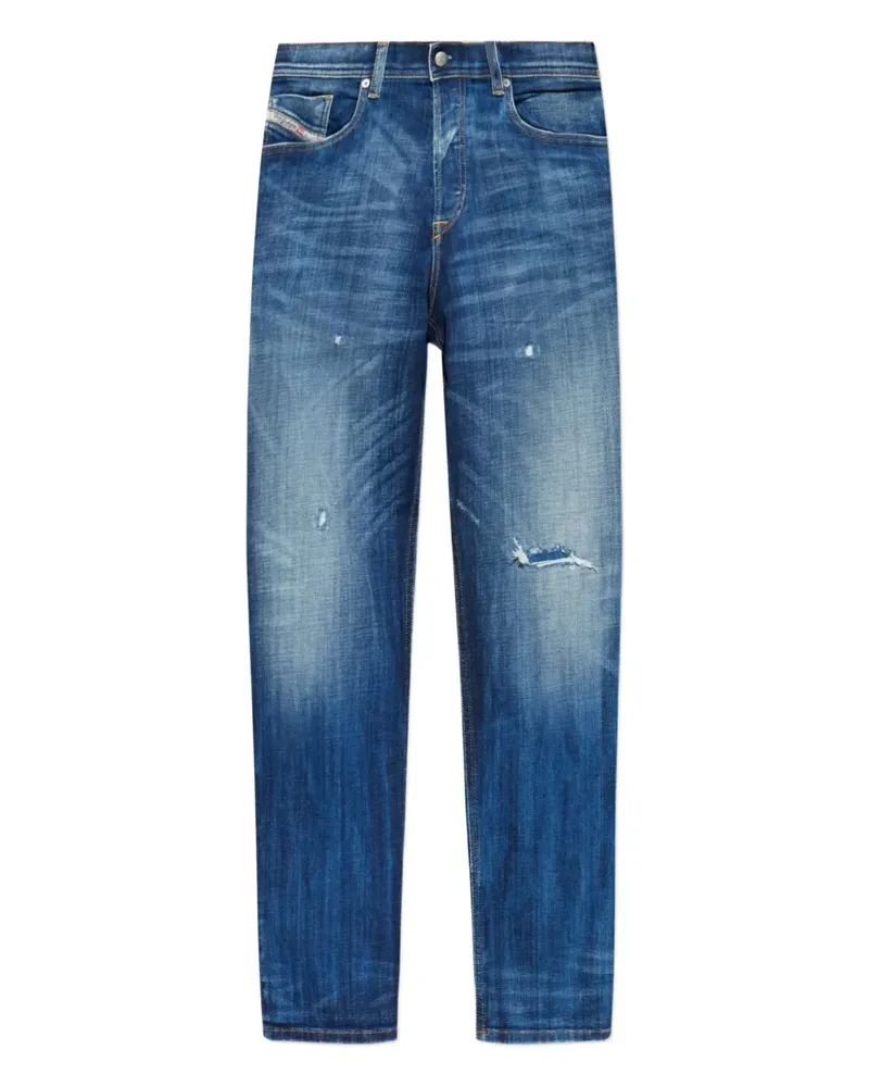 Diesel 2023 D-Finitive Jeans in Distressed-Optik - Blau Blau