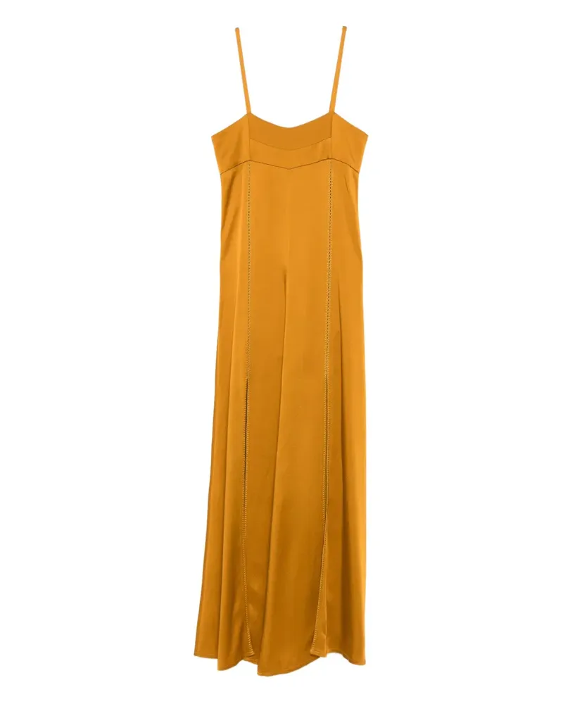 forte_forte Kleid aus Satin - Gelb Gelb