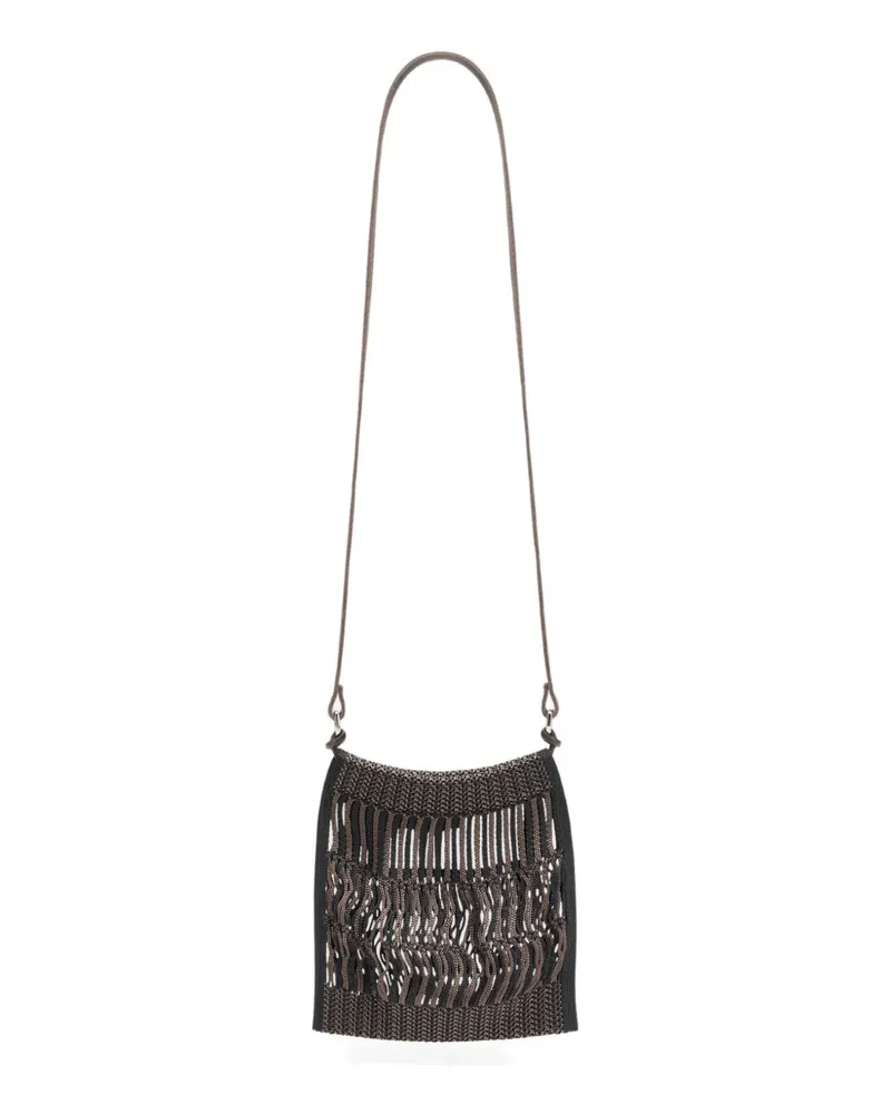 Christophe Lemaire x Filt mini Netz-Schultertasche - Braun Braun
