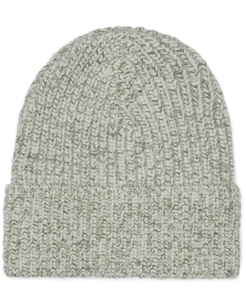 Brunello Cucinelli Beanie aus Kaschmir Grün