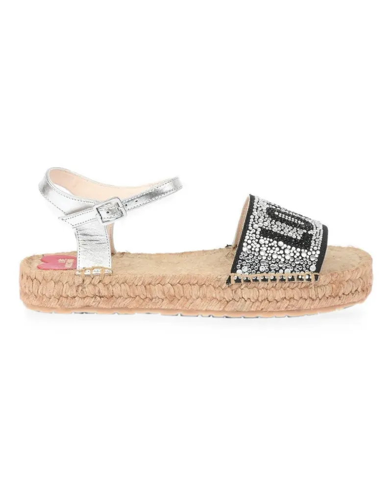 Moschino Sandalen mit Strass - Schwarz Schwarz