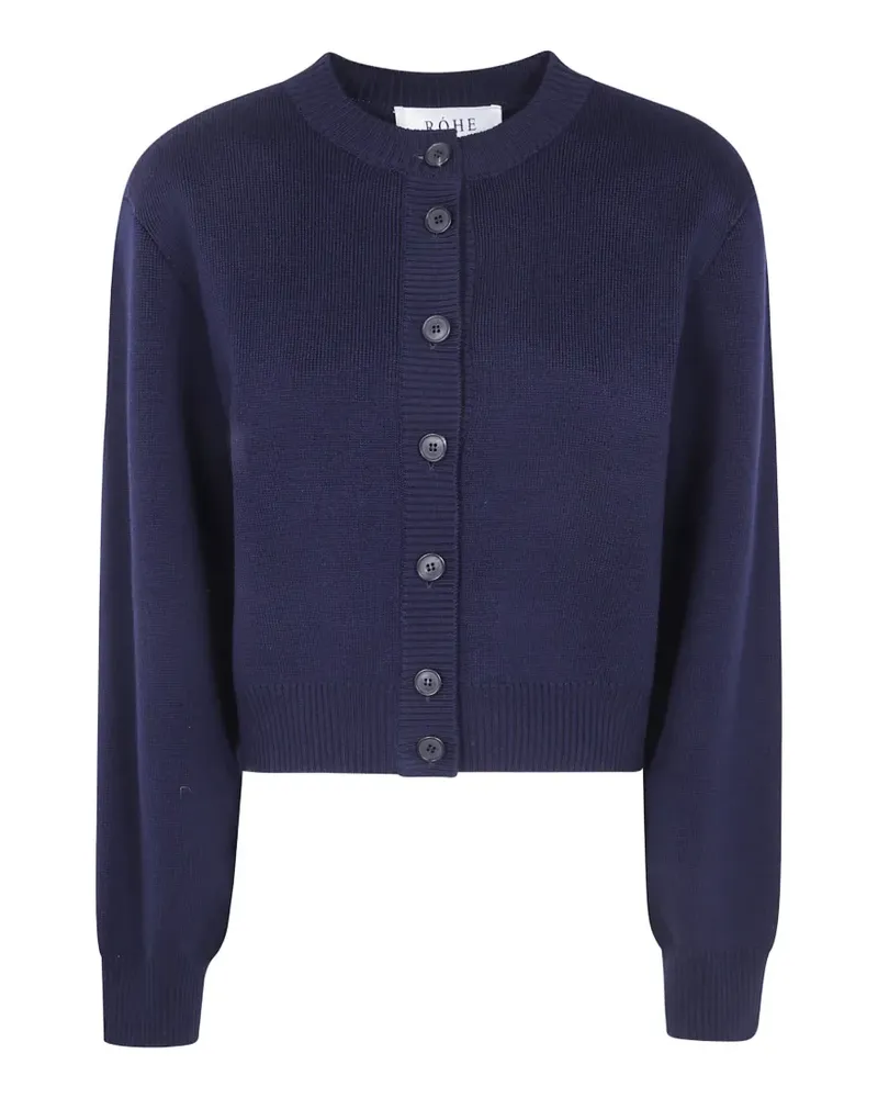 Róhe Cardigan mit Knopfleiste - Blau Blau