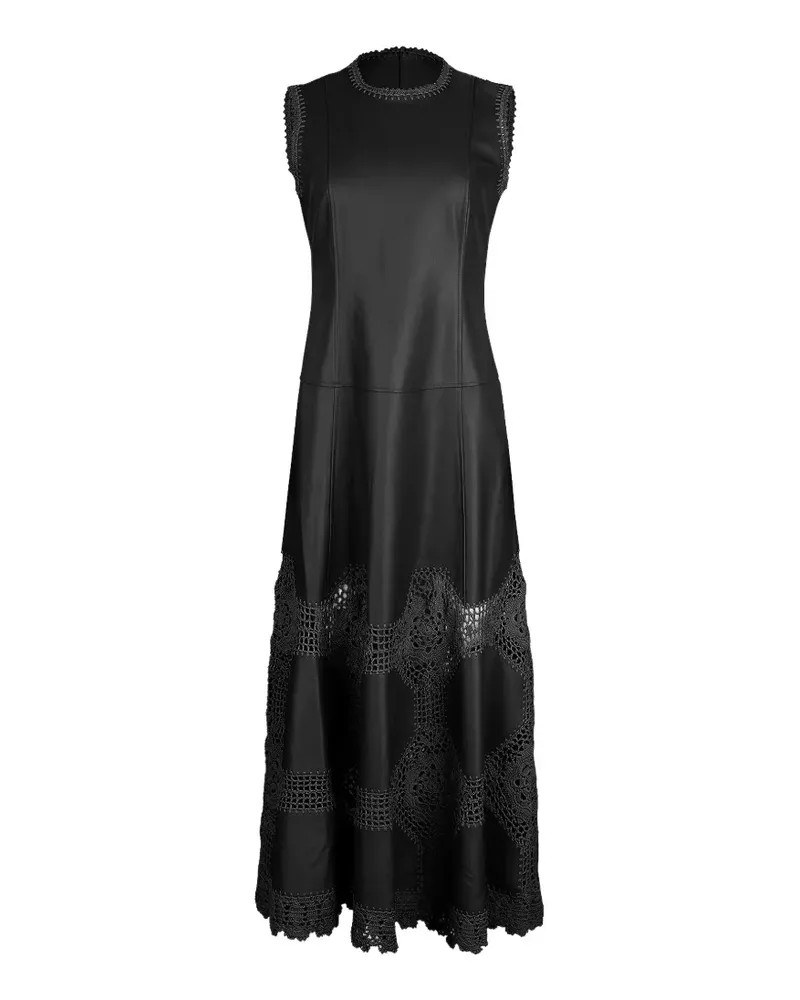 Ulla Johnson Ilana leather midi dress - Schwarz Schwarz