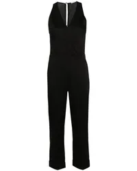 Patrizia Pepe Jumpsuit mit V-Ausschnitt Schwarz