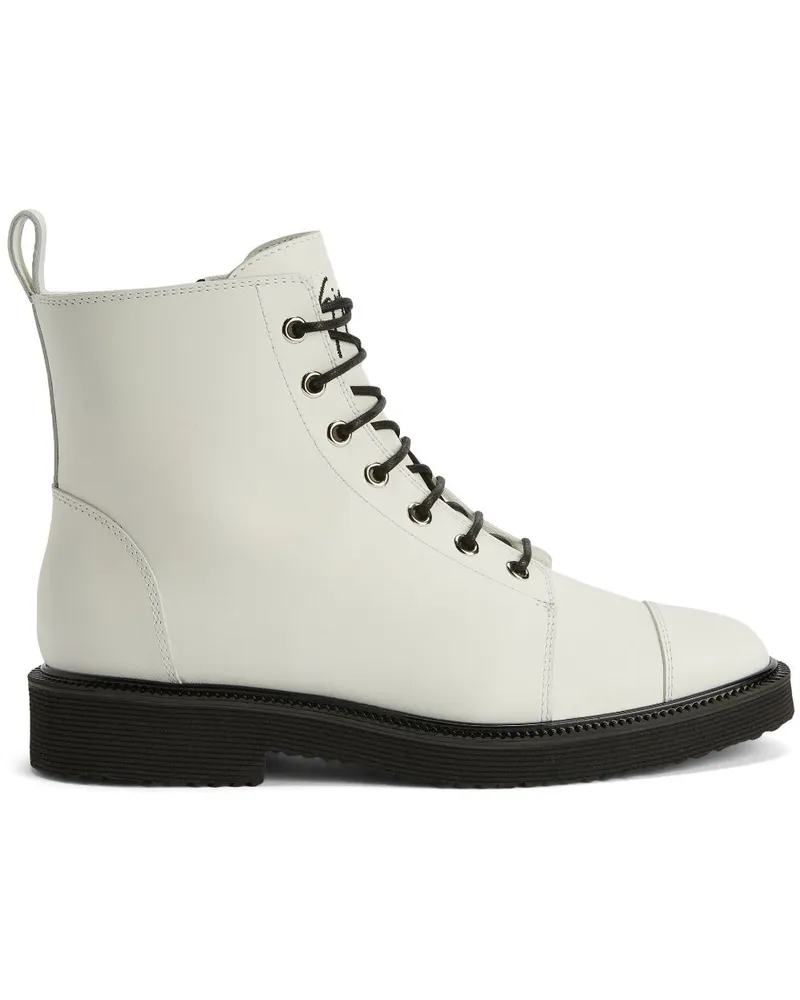 Giuseppe Zanotti Thora Schnürstiefel - Weiß Weiß