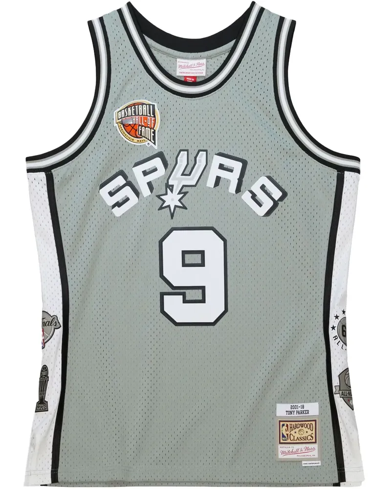 Mitchell & Ness NBA Swingman "Spurs Tony Parker" Trikot - Grau Grau
