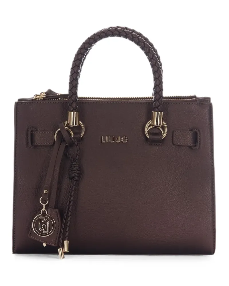 Liu Jo small logo-charm satchel bag - Braun Braun