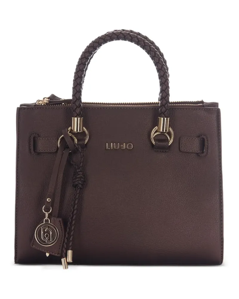 Liu Jo small logo-charm satchel bag - Braun Braun