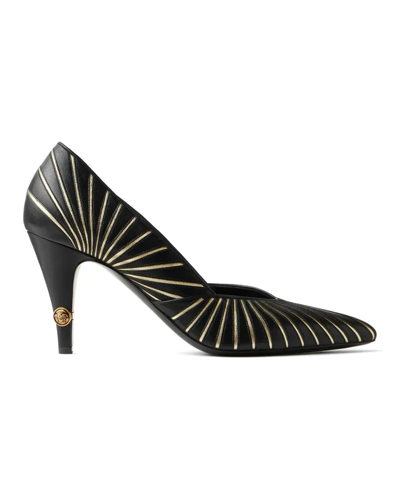 Versace Gianni Pumps aus Nappaleder 90 mm - Schwarz Schwarz