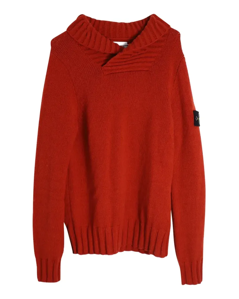 Stone Island shawl-collar sweater - Rot Rot