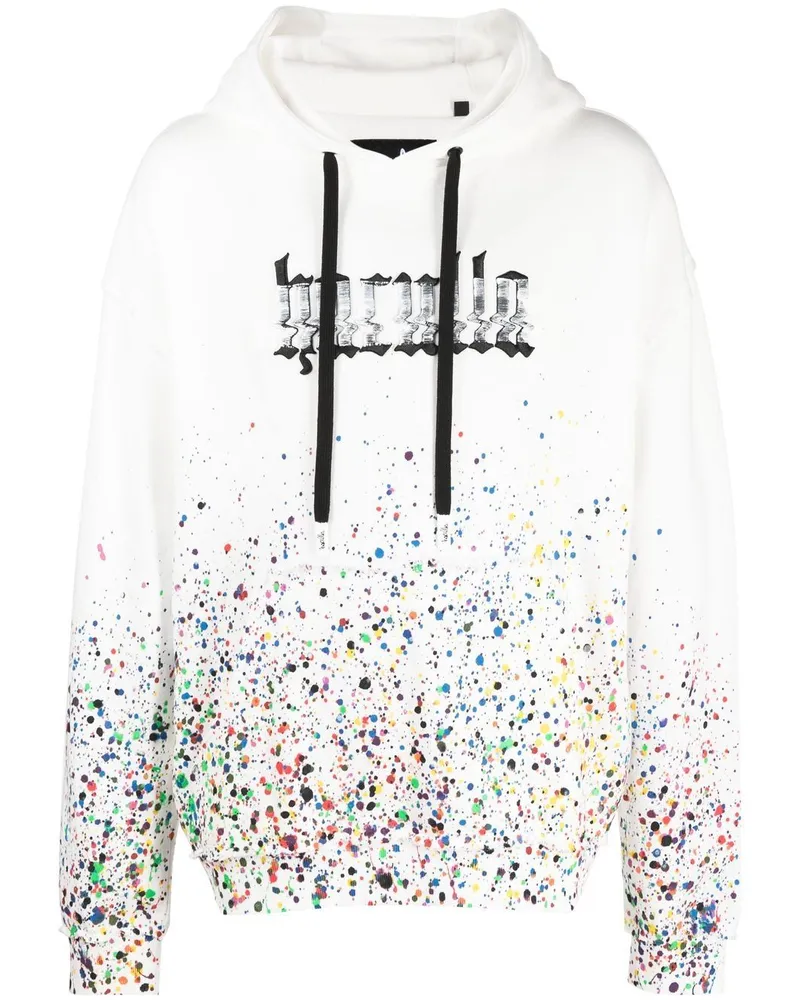 Haculla Smothered in Paint Hoodie Weiß