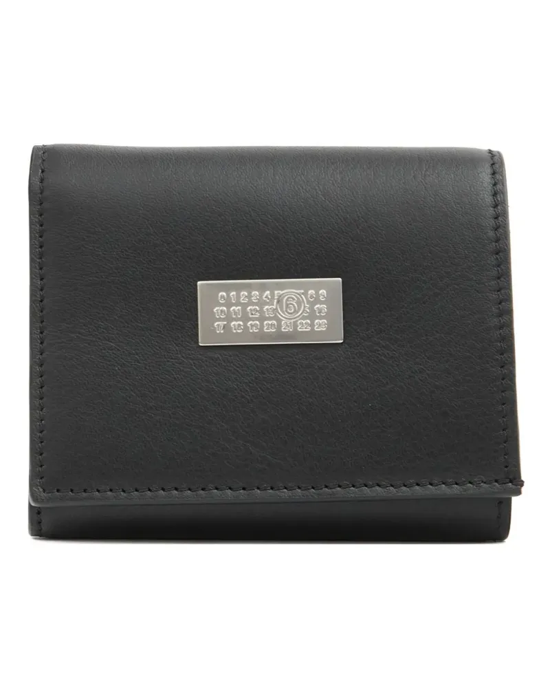 Maison Margiela Portemonnaie mit Nummern-Schild - Schwarz Schwarz