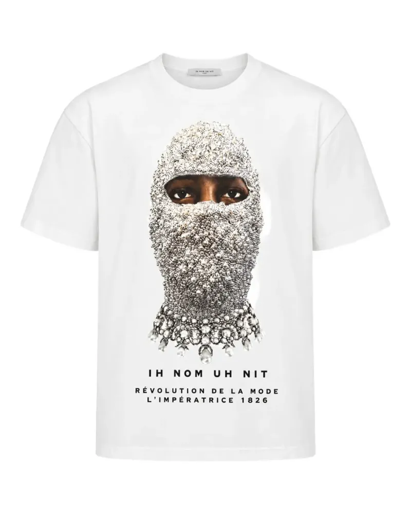 IH NOM UH NIT Baumwoll-T-Shirt mit New Mask Future-Print - Weiß Weiß