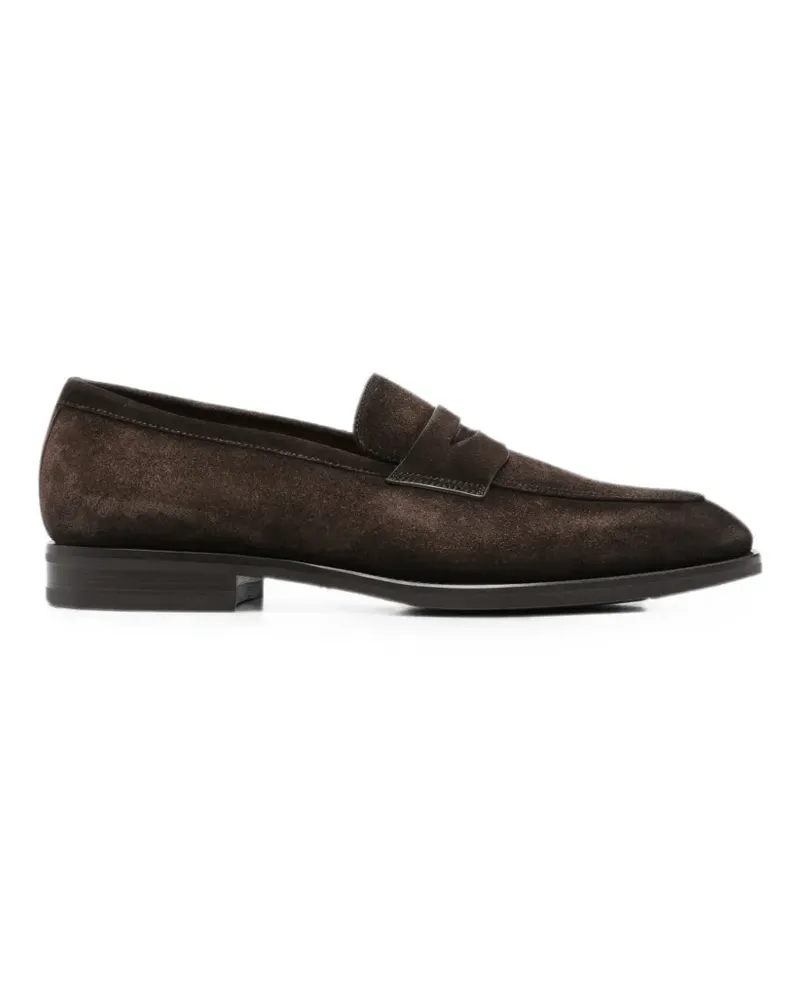 Santoni Adrian suede loafers - Braun Braun