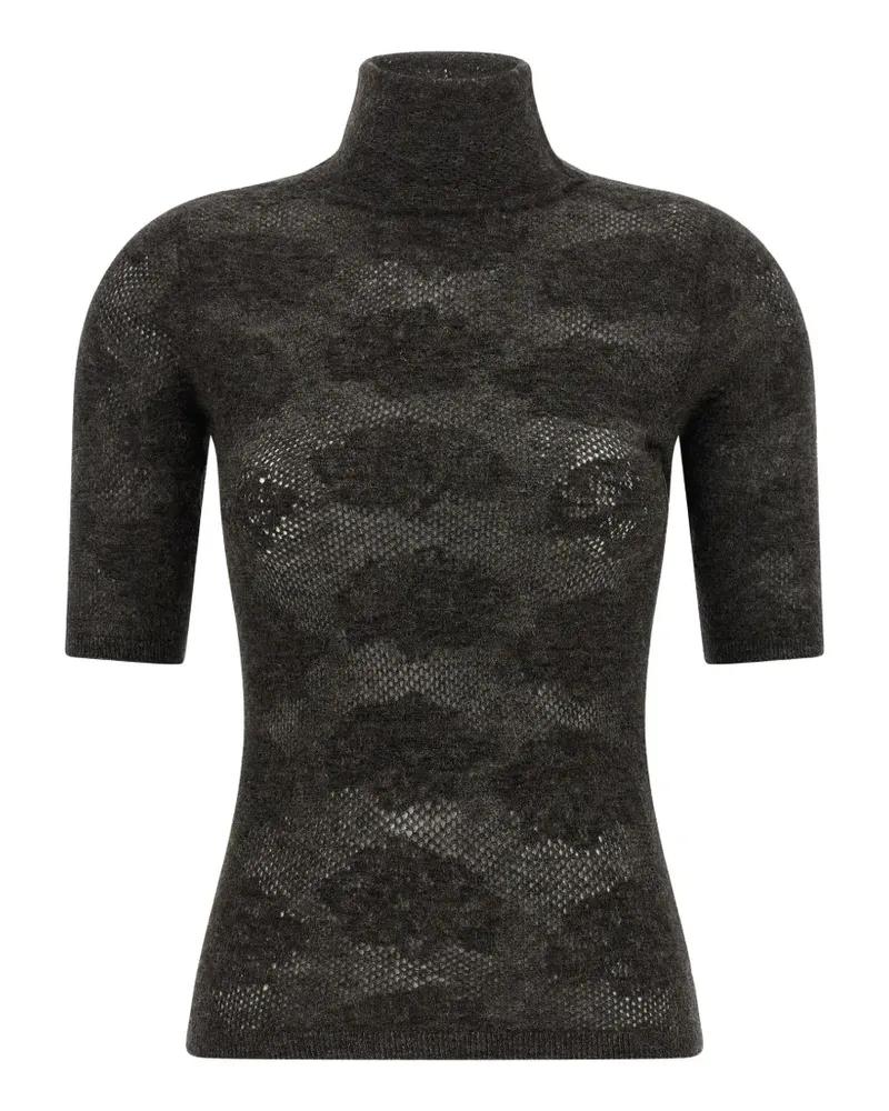 Brunello Cucinelli Kurzärmeliger Pullover - Braun Braun