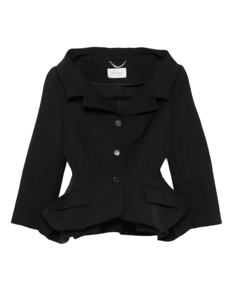 Magda Butrym Blazer mit Schößchen - Schwarz Schwarz