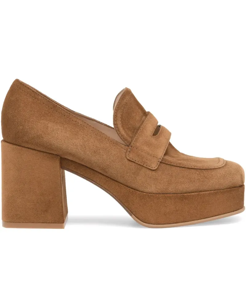 Gianvito Rossi Rouen Loafer mit Plateau - Braun Braun