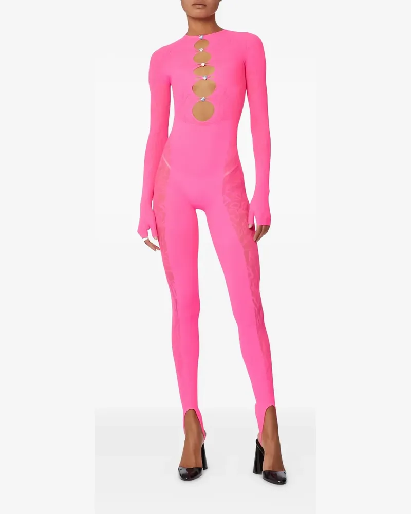 Poster Girl mesh jumpsuit - Rosa Rosa