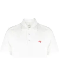 Rag & Bone Poloshirt mit Logo-Stickerei Weiß